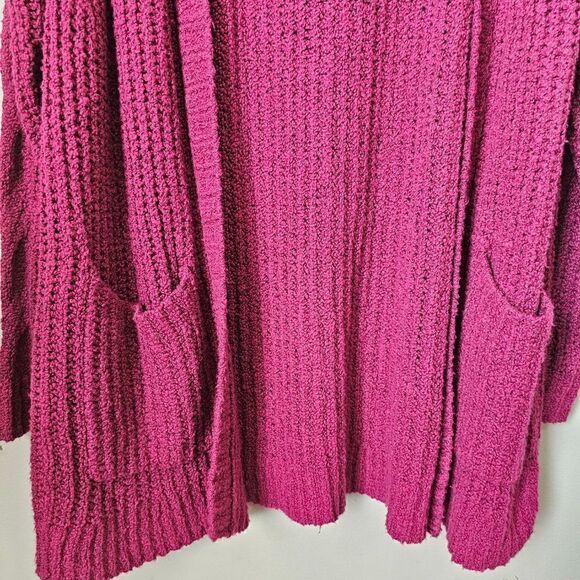 EUC AMERICAN EAGLE OUTFITTERS MAGENTA LONG OPEN CARDIGAN SIZE M - Picture 9 of 14